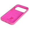 Silikonowe etui Bizon Soft Case do iPhone 17 Pro Max, fuksja