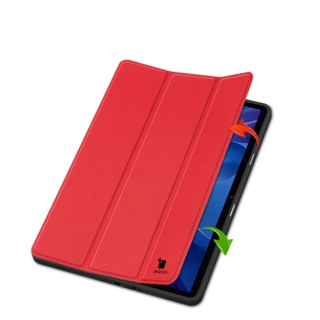 Etui z klapką Bizon Case Tab Lizard do Xiaomi Redmi Pad 2, czerwone