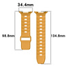 Silikonowy pasek Bizon Strap Watch Silicone G do Galaxy Watch Ultra 2 / 1, żółty