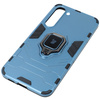 Etui Bizon Case Armor Ring do Galaxy S23 Plus, niebieskie