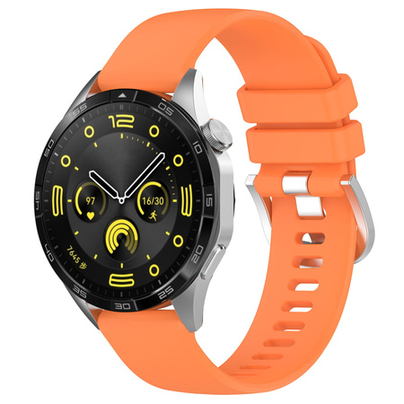 Pasek silikonowy do smartwatcha, Bizon Strap Watch Silicone Pro T, Quick Release 22 mm, pomarańczowy