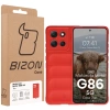 Pancerne etui Bizon Case Tur do Motorola Moto G86 5G, czerwone