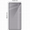 Prywatyzujące szkło hartowane Bizon Glass Edge Shadow Duo do Galaxy S25 Ultra, przyciemniane z czarną ramką, 2 sztuki