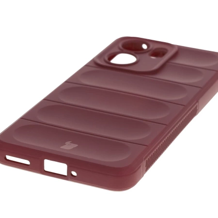 Pancerne etui Bizon Case Tur do Oppo Reno13 F, burgundowe