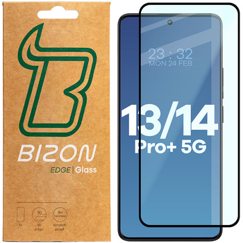 Szkło hartowane BIZON Glass Edge 2 3D do Xiaomi Redmi Note 13 Pro+ 5G / 14 Pro 5G / 14 Pro+ 5G / Poco X7