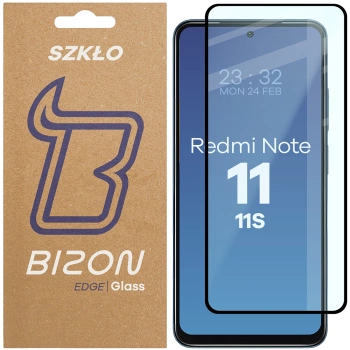 Szkło hartowane Bizon Glass Edge do Redmi Note 11 / 11s, czarne