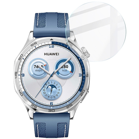 Szkło hartowane na ekran Bizon Glass Watch Clear do Huawei Watch GT 5 46 mm / GT 5 Pro 46 mm