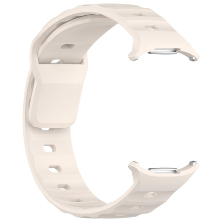Silikonowy pasek Bizon Strap Watch Silicone G do Galaxy Watch Ultra 2 / 1, jasnobeżowy