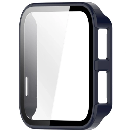 Etui ze szkłem do zegarka Bizon Case Watch Adamo do Garmin Venu X1, niebieskie