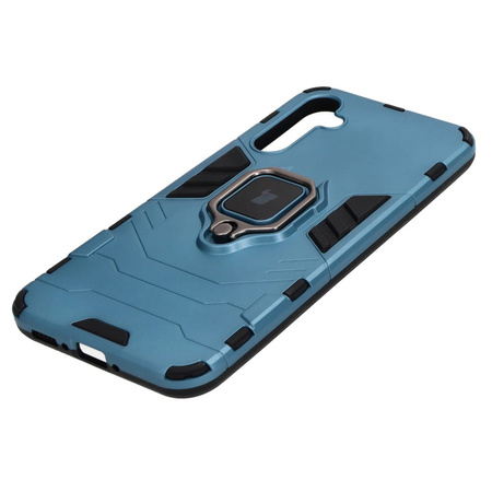 Etui Bizon Case Armor Ring do Samsung Galaxy A34 5G, niebieskie