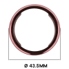 Etui z osłoną ekranu Bizon Case Watch Felipe do Xiaomi Watch S4 41 mm, różowe