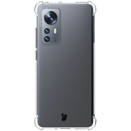 Etui + 2x folia + obiektyw Bizon Case Clear Pack do Xiaomi 12/12x, przezroczyste