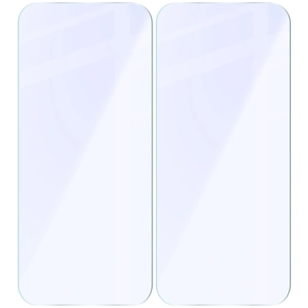 Elastyczne szkło hybrydowe Bizon Glass Mule Duo do iPhone Air, 2 sztuki