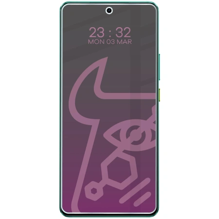 Prywatyzujące szkło hybrydowe Bizon Glass Mule Shadow do Realme GT 7, matowe