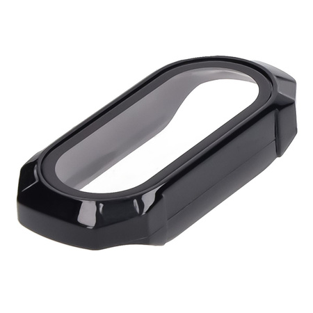 Etui ze szkłem do zegarka Bizon Case+Glass Watch do Xiaomi Smart Band 9, czarne