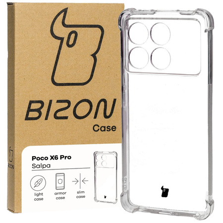 Elastyczne etui Bizon Case Salpa do Xiaomi Pocophone X6 Pro, przezroczyste