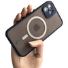 Etui Bizon Case Hybrid MagSafe do Apple iPhone 12, granatowe