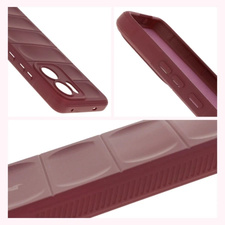 Pancerne etui Bizon Case Tur do Oppo Reno13 F, burgundowe