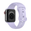 Pasek Bizon Strap Watch Silicone S do Apple Watch 44/45/46/49 mm, jasnofioletowy