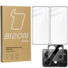 2x Szkło + szybka na aparat BIZON Edge 2 Pack do Xiaomi Poco X6 / Redmi Note 13 Pro 5G