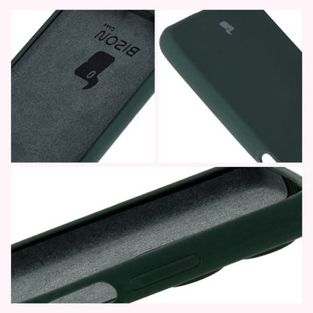 Silikonowe etui Bizon Soft Case do Motorola Moto G35 5G, ciemnozielone