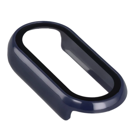 Etui ze szkłem do zegarka Bizon Case+Glass Watch do Xiaomi Smart Band 10, niebieskie