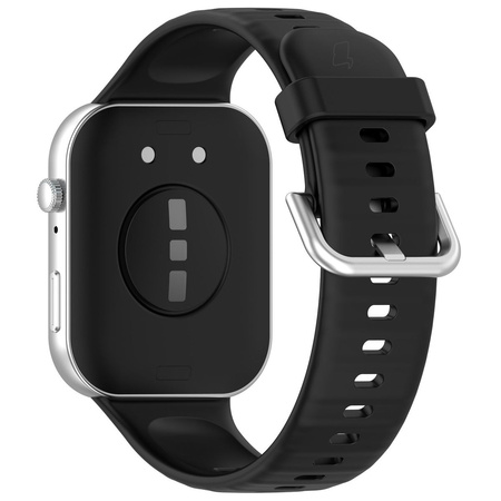 Pasek Bizon Strap Watch Silicone Pro SR do Huawei Watch Fit 4 / 4 Pro / 3, czarny