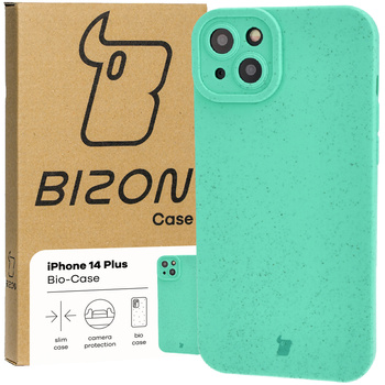Ekologiczne etui Bizon Bio-Case do iPhone 14 Plus, zielone