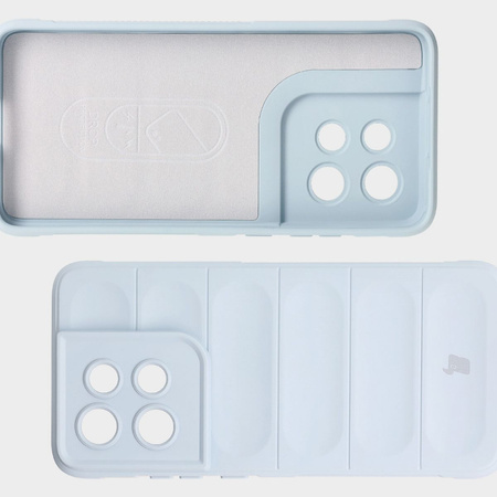 Pancerne etui Bizon Case Tur do Motorola Edge 50 Neo/60 Neo, jasnoniebieskie