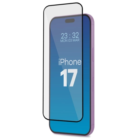 Szkło hartowane z ramką do łatwej aplikacji Bizon Glass Aplikator do iPhone 17, 2 sztuki