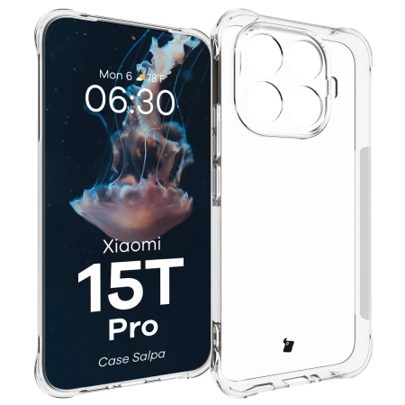 Elastyczne etui Bizon Case Salpa do Xiaomi 15T Pro, przezroczyste