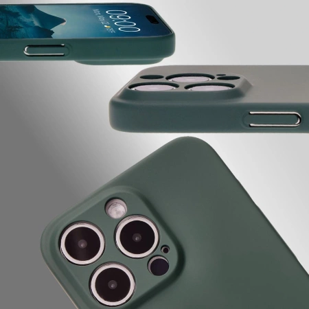 Etui Bizon Case Łupka do iPhone 15 Pro Max, zielone