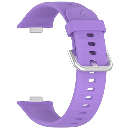 Pasek Bizon Strap Watch Silicone Pro SR do Huawei Watch Fit 4 / 4 Pro / 3, fioletowy