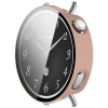 Etui ze szkłem do zegarka Bizon Case+Glass Watch do Xiaomi Watch S4 41 mm, różowe