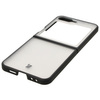 Etui Bizon Case Angelo do Galaxy Z Flip7 FE / Z Flip6, półprzezroczyste z czarną ramką