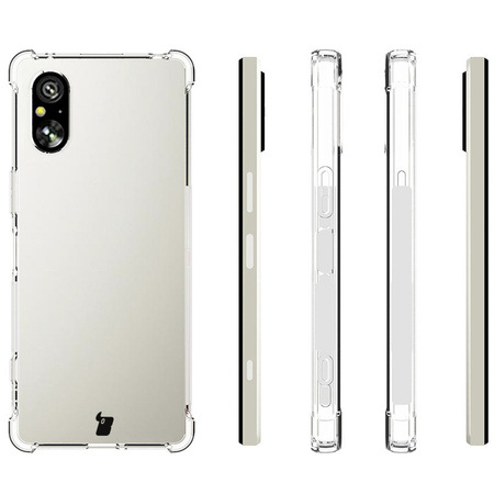 Etui + 2x szkło hartowane + szkiełko na obiektyw Bizon Case Clear Pack do Sony Xperia 5 V