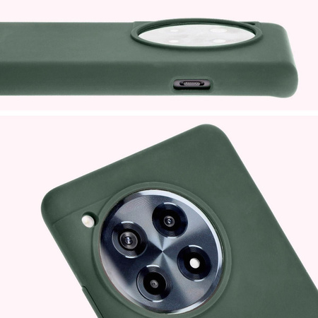 Silikonowe etui Bizon Soft Case do OnePlus 12R, ciemnozielone