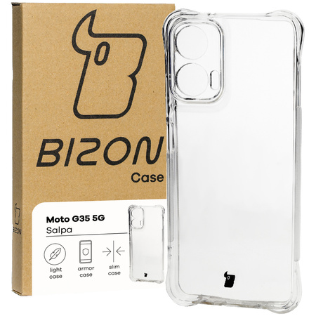 Elastyczne etui Bizon Case Salpa do Motorola Moto G35 5G, przezroczyste