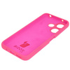 Silikonowe etui Bizon Soft Case do Xiaomi Redmi 13 4G, neonowo-różowe