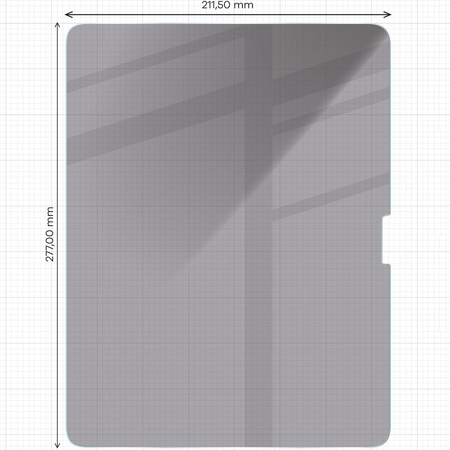 Prywatyzujące szkło hartowane Bizon Glass Tab Clear Shadow Duo do iPad Air 13" 2025 / 2024, 2 sztuki