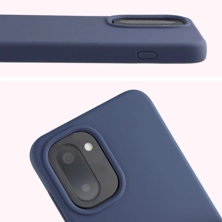 Silikonowe etui Bizon Soft Case do OnePlus 15R, ciemnoniebieskie