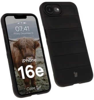 Pancerne etui Bizon Case Tur do iPhone 16e, czarne