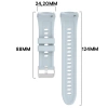 Silikonowy pasek Bizon Strap Watch Silicone T do Huawei Watch 5 46 mm, jasnoniebieski