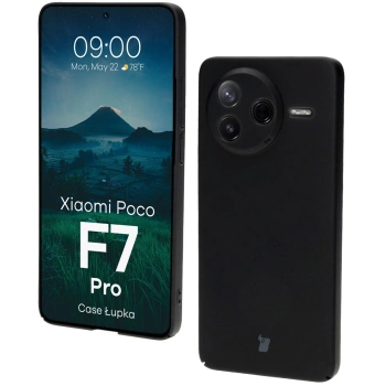Etui Bizon Case Łupka do Xiaomi Poco F7 Pro, czarne