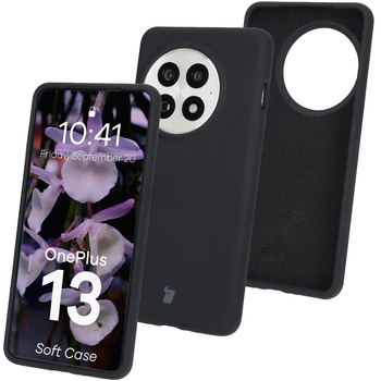 Silikonowe etui Bizon Soft Case do OnePlus 13, czarne