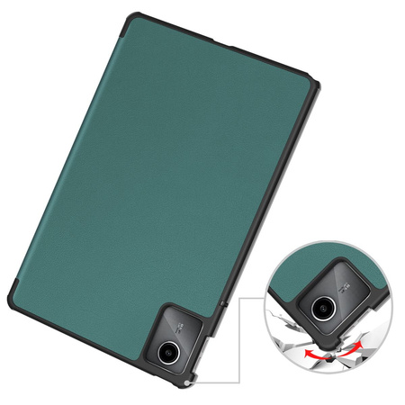 Etui Bizon Case Tab Croc do Lenovo Tab M11, ciemnozielone