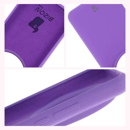 Silikonowe etui Bizon Soft Case do Xiaomi 15 Ultra, fioletowe