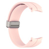 Silikonowy pasek Bizon Strap Watch Silicone L do Galaxy Watch FE/7/6/6 Classic/5/5 Pro/4/4 Classic, jasnoróżowy