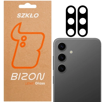Szkło na aparat Bizon Glass Silk Lens do Galaxy S24, 2 sztuki