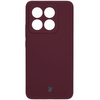 Silikonowe etui Bizon Soft Case do Xiaomi 14T, ciemnofioletowe